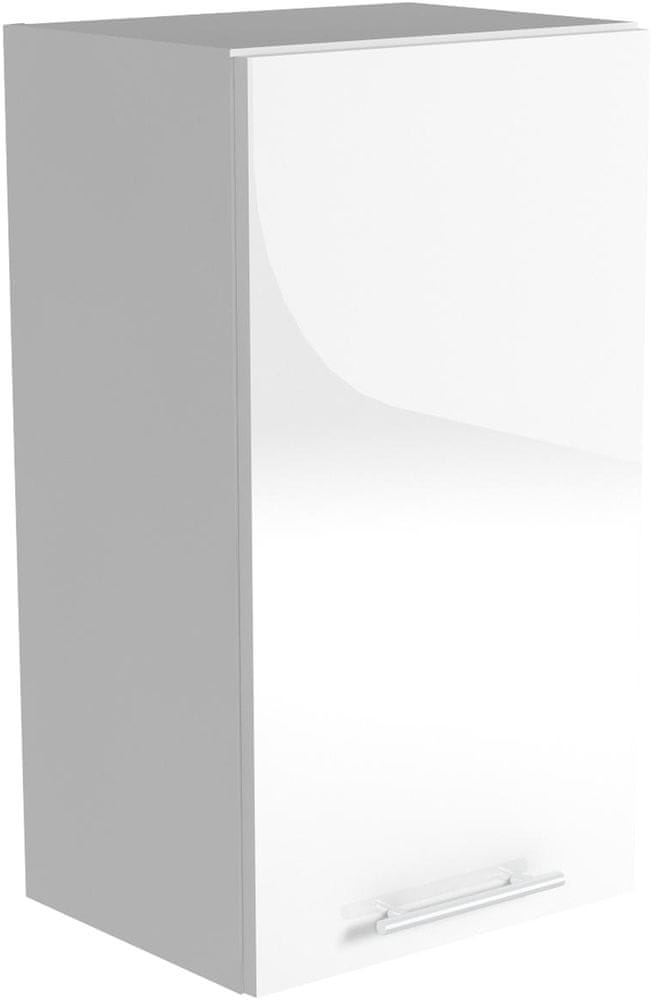 Halmar Horná skrinka jednodverová Vento G40-72, biela